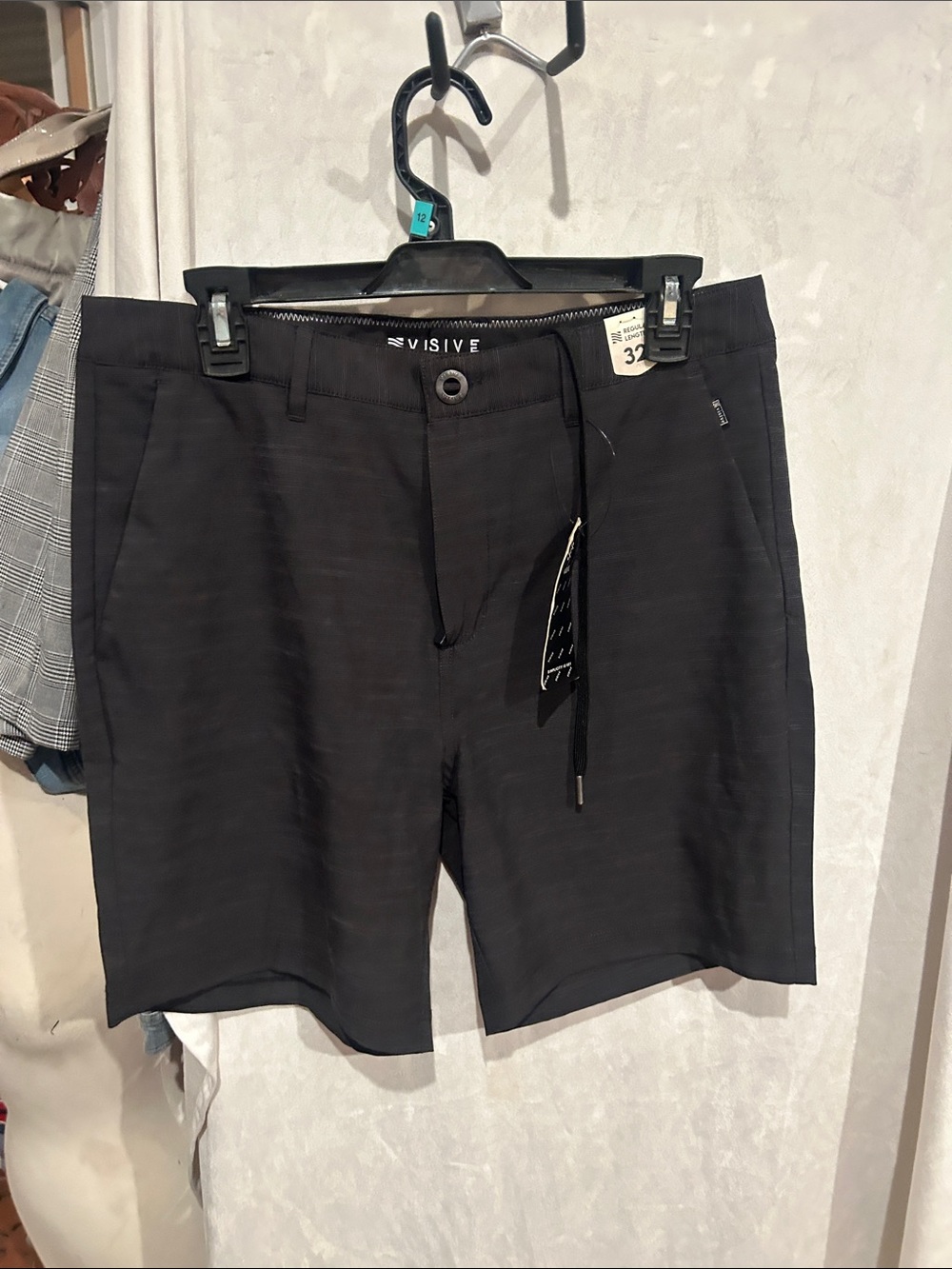 Men's Black Stretch Casual Shorts